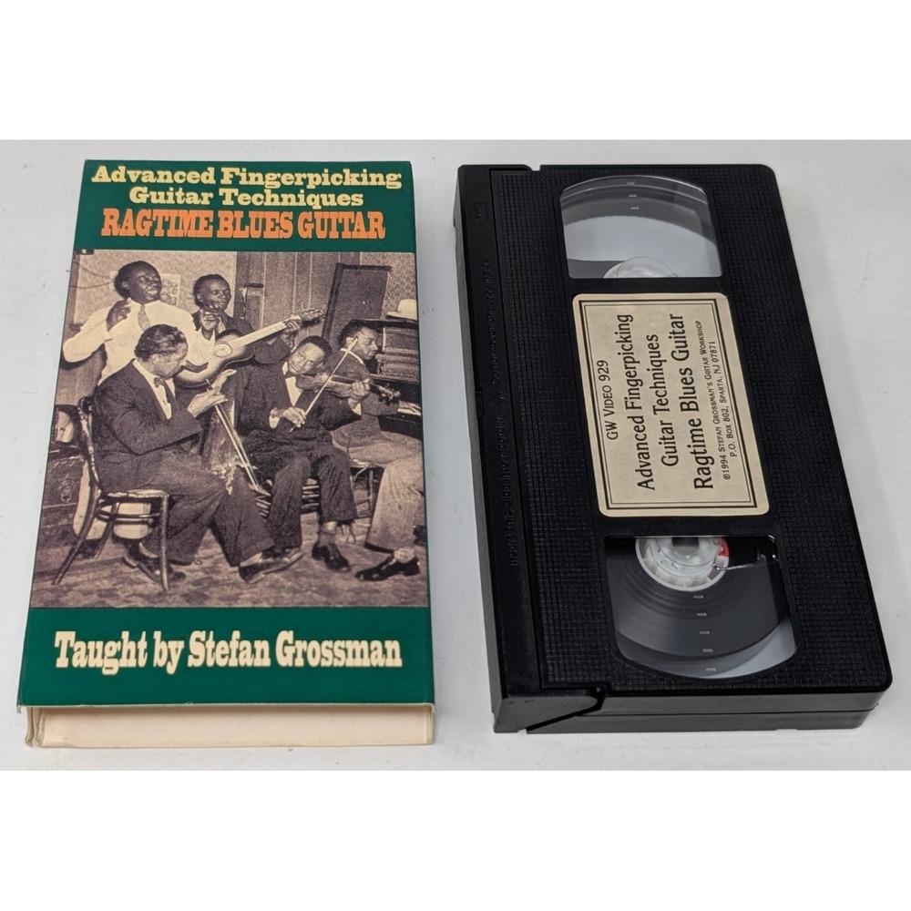 Advanced Fingerpicking Guitar Techniques Ragtime Blues VHS Guide Stefan Grossman